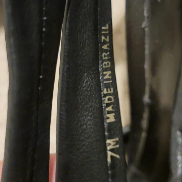 Tory Burch Lounge Baby Black Leather Ankle Wrap Heels Size 7 - Picture 12 of 12